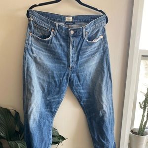 ARITZIA X CITIZENS Cora crop wide legged jeans